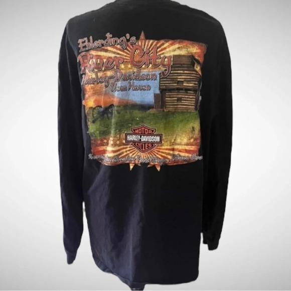 HARLEY DAVIDSON Plus Size Black Widow Womens Long Sleeve T Shirt‎  |2XL - Picture 2 of 6